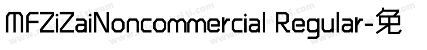 MFZiZaiNoncommercial Regular字体转换